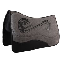 Dakota Loden mit Lederbesatz